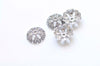 20 pcs of Antique Bronze/Silver/Gold Filigree Flower Spacer Bead Caps 7x20mm