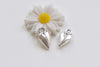 20 pcs Antique Silver Lovely 3D Heart Charms 7x13mm A7708