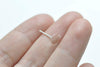 8 pcs 925 Sterling Silver Flat Pad Earring Stud Post With Loop