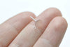 8 pcs 925 Sterling Silver Flat Pad Earring Stud Post With Loop