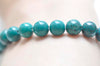 One Strand Peacock Green Turquoise Round Gemstone Beads 4mm-10mm