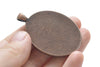 Antique Copper Pendant Tray Oval Cameo Base Setting Match 30x40mm Cabochon Set of 5 A7166