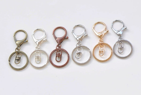 10 pcs Large Keychain Key Ring Clasps