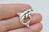 10 pcs of Antique Silver Lovely Shark Charms 20x24mm