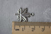 Antique Bronze/Silver Small Maple Leaf Charms 15x19mm Set of 20
