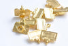 10 pcs of Gold Color Camera Charms 15x15mm A4118
