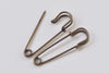 Iron Safety Pins Kilt Pins Broochs 11x45mm Set of 10