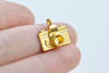 10 pcs of Gold Color Camera Charms 15x15mm A4118