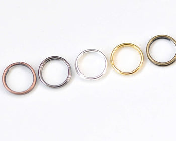 200 pcs Split Rings Antique Bronze/Silver/Copper/Gunmetal Black/Gold Various Sizes