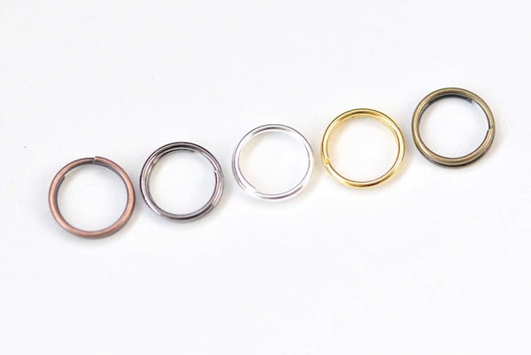 200 pcs Split Rings Antique Bronze/Silver/Copper/Gunmetal Black/Gold Various Sizes