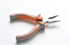Round Flat Nose Wire-Cutter Jewelry Pliers Orange Handle Tool for Wire Working