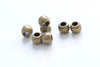 50 pcs of Antique Bronze Round Smooth Spacer Beads 6x7mm A6189