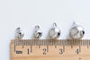 10 pcs Stainless Steel Jingle Bells Dog Pet Charms Drops Pendants 5mm/6mm/8mm/10mm