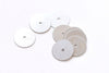 20 pcs Stainless Steel Round Blank Disc Spacer Beads 8mm/10mm