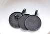 Black E-coating Metal Round Base Settings Pendant Tray Match 25mm Cabochon Set of 10
