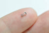 925 Solid Sterling Silver Tiny Square Spacer Discs Beads Size 1.5mm/1.7mm/2mm