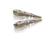 50 pcs Iron Filigree Cone Long Bead Caps 8x41mm Antique Bronze/Copper/Silver/Platinum/Light Gold/Gold
