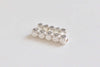 4 pcs 925 Polished Sterling Silver Faceted Geometric Spacer Beads Size 2mm/2.5mm/3mm