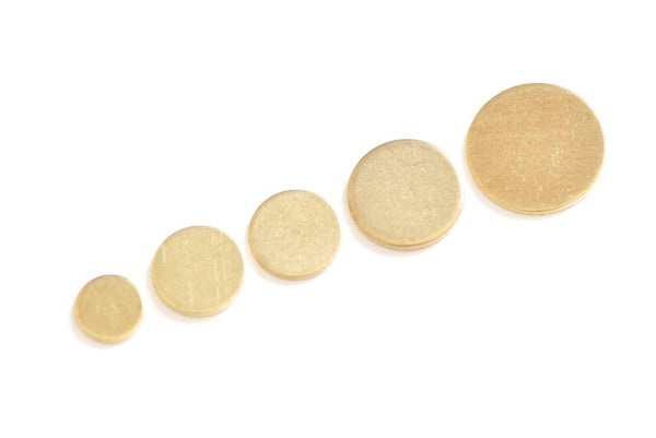 Raw Brass THICK Flat Round Blank Disc Engravable No Hole Tags 6mm/7mm/8mm/10mm/12mm/25mm