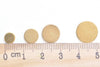 Raw Brass THICK Flat Round Blank Disc Engravable No Hole Tags 6mm/7mm/8mm/10mm/12mm/25mm