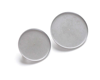 10 pcs Stainless Steel Sawtooth Base Bezel Brooch Back Match 25mm/30mm/35mm Cameo
