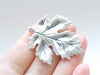 Antique Silver Maple Leaf Charms Pendants Set of 5