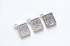 10 pcs Antique Bronze/Silver Classic Book 3D Charms 13.5x15mm
