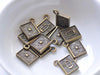 10 pcs Antique Bronze/Silver Classic Book 3D Charms 13.5x15mm