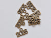 50 pcs New Year 2026 Charms Shiny Gold/Antique Silver/Antique Bronze