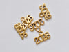 50 pcs New Year 2026 Charms Shiny Gold/Antique Silver/Antique Bronze