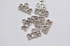50 pcs New Year 2026 Charms Shiny Gold/Antique Silver/Antique Bronze