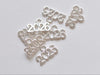 50 pcs New Year 2026 Charms Shiny Gold/Antique Silver/Antique Bronze