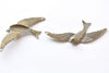 10 pcs Antique Bronze Swallow Bird Dove Charms Two Loops 38x72mm
