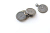 10 pcs of Antique Bronze Round Clock Charms 21x29mm