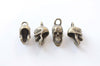 10 pcs of Antique Bronze/Silver Skull Charms 12x29mm