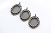 10 pcs of Antique Bronze Oval Cameo Cabochon Base Settings Match 18x25mm Cabochon