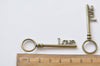 10 pcs of Antique Bronze Key Charms Pendants Huge Size 16x55mm