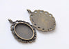10 pcs of Antique Bronze Oval Cameo Cabochon Base Settings Match 18x25mm Cabochon