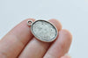 Antique Silver Base Settings Double Sided Match 13x18mm Cabochon Set of 10