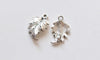 20 pcs of Antique Silver Lovely Leaf Connectors Charms 12x19mm
