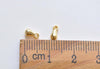 2 pcs 925 Sterling Silver Teardrop Charms Pendants Silver/Platinum/Gold