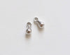 2 pcs 925 Sterling Silver Teardrop Charms Pendants Silver/Platinum/Gold