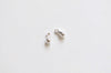 2 pcs 925 Sterling Silver Teardrop Charms Pendants Silver/Platinum/Gold