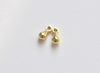 2 pcs 925 Sterling Silver Teardrop Charms Pendants Silver/Platinum/Gold