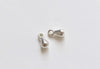 2 pcs 925 Sterling Silver Teardrop Charms Pendants Silver/Platinum/Gold