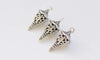 6 pcs of Antique Silver 3D Filigree Lantern Pendant Charms 11x31mm