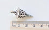 6 pcs of Antique Silver 3D Filigree Lantern Pendant Charms 11x31mm