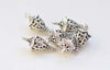 6 pcs of Antique Silver 3D Filigree Lantern Pendant Charms 11x31mm