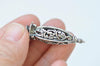 6 pcs of Antique Silver 3D Filigree Lantern Pendant Charms 13x45mm