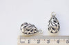 10 pcs Antique Silve 3D Filigree Drop Teardrop Charms 13x21mm